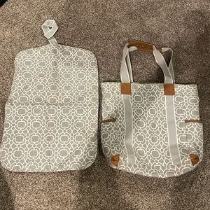 Pottery Barn Diaper bag with changing pad